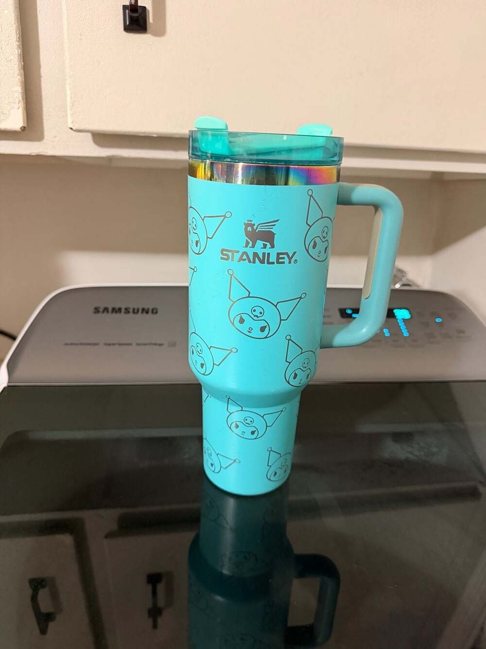 Stanley Quencher H2.0 40oz Tumbler Blue Laser Engraved Kuromi